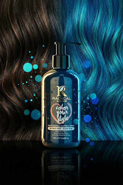 Radical Color Su Bazlı Saç Boyası 250 ml Okyanus Mavi