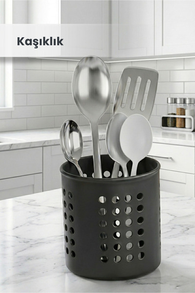 Orvila Držač za kašike - perforirani držač za kašike na radnoj površini - org...