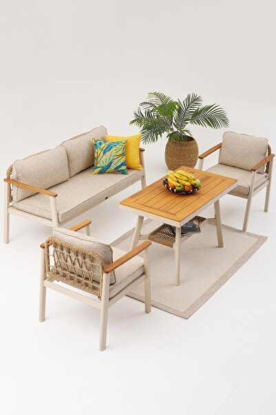 Divona Home NAURA MİDİ BAHÇE BALKON OTURMA GRUBU