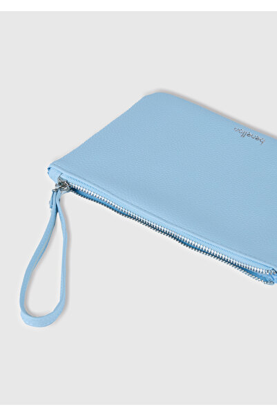 United Colors of Benetton Unisex Açık Mavi Clutch Çanta