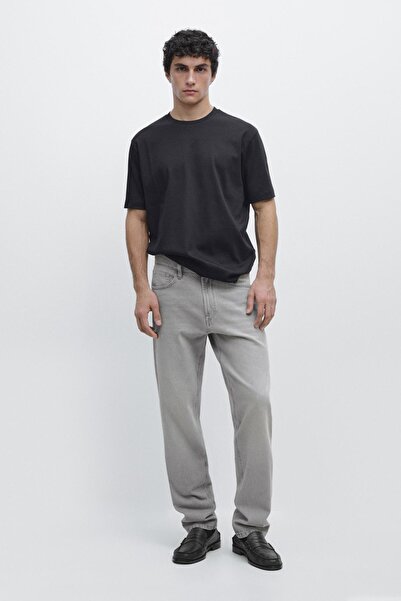 Massimo Dutti %100 merserize pamuklu t-shirt