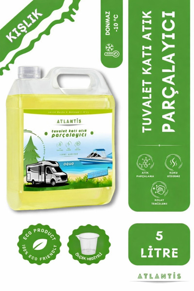 Atlantis Makine Kimya Temizlik Karavan Tekne Tuvalet Kimyasalı 5 LT – Portati...