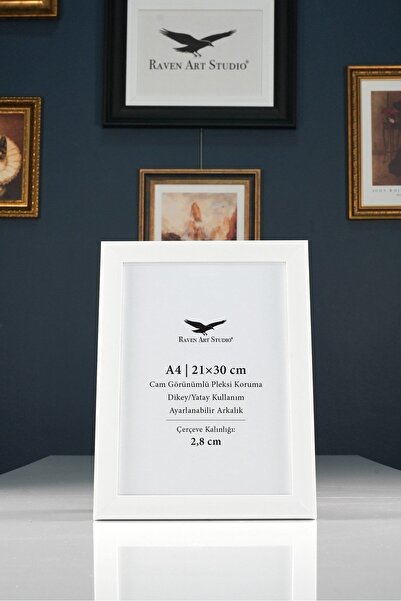 Raven Art Studio Potala A4-21x30cm Λευκό Πλαίσιο Εγγράφων Φωτογραφιών και Αφι...