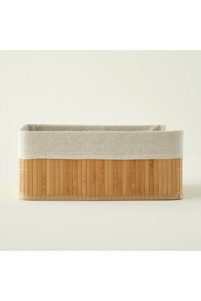 Bella Maison صندوق منظم الخيزران الطبيعي (37x26x15 سم)