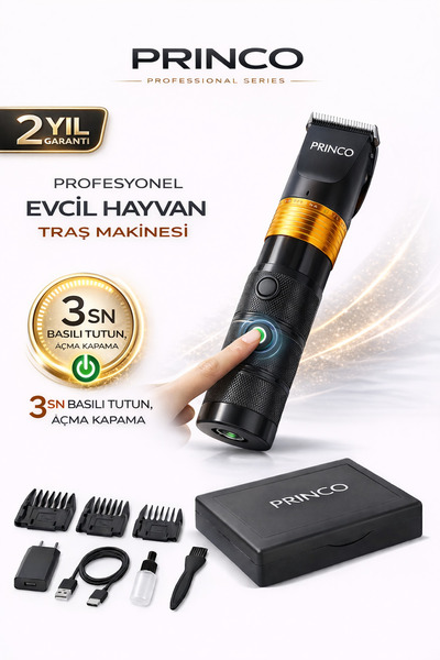 Princo PROFESYONEL EVCİL HAYVAN TIRAŞ MAKİNESİ PR-602