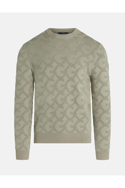 Guess سترة بشعار منقوش من قماش جاكار