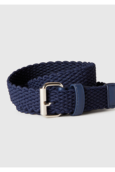 United Colors of Benetton Men's Navy Blue Knitted Belt