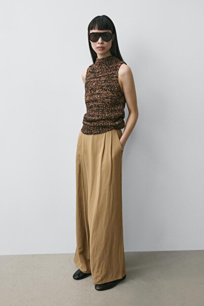 Massimo Dutti Dökümlü pareo pantolon