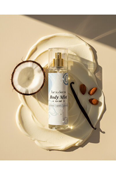 LARADERM Body Mist 150 ml – Coconut Vanilla Almond Vücut Spreyi