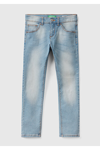 United Colors of Benetton Devojčice, lagane Denim isprane rastezljive farmerke