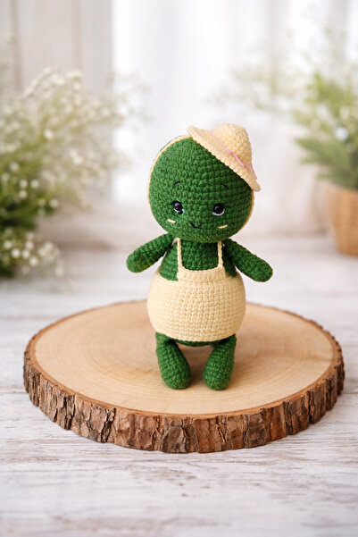 SR HOBİ Amigurumi Elbiseli Kaplumbağa Oyun Arkadaşı