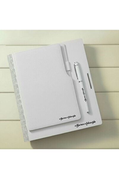 ertal hediyelik Kişiye Özel Renkli Ahşap Kutusunda A/5 Defter & Metal Tükenme...