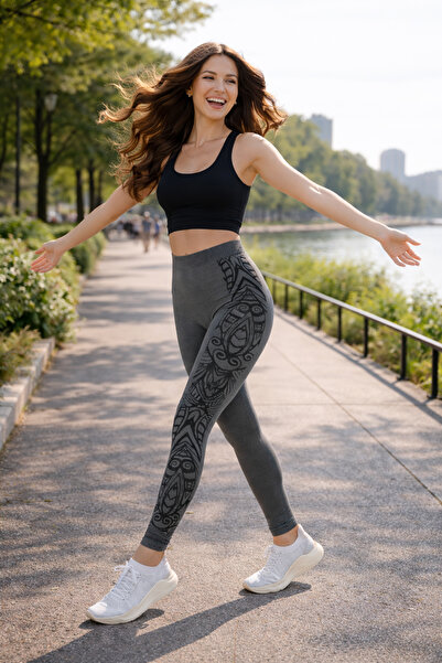 Miorre Visok struk Sa deznom Sportske bešavne helanke