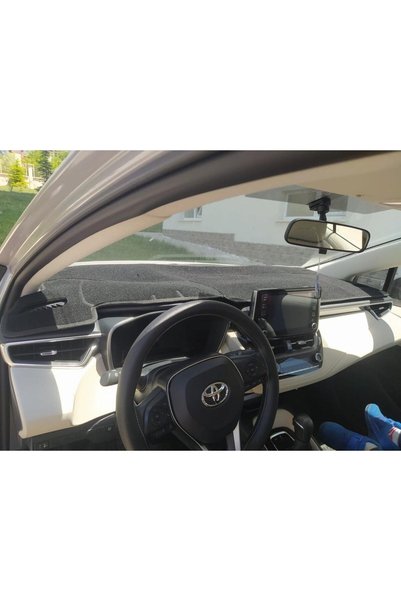LeeWillson Toyota Corolla 2019-2021 Modellerine Uygun Torpido Koruma Halısı S...