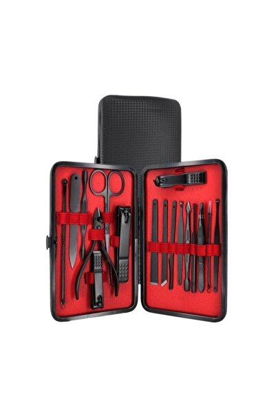 Lres مجموعة أدوات العناية بالأظافر الاحترافية من كوفبي، حقيبة قطعة، 17 قطعة، ...