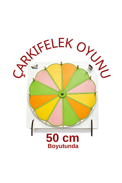 VoleeCraft Çarkıfelek Oyunu Ahşap Eğitim Materyali