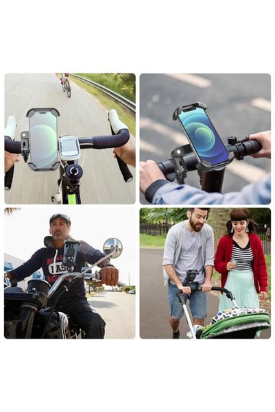 coofbe 360° Rotating Adjustable Bike Motorcycle Phone Holder Baby Stroller Scooter Holder