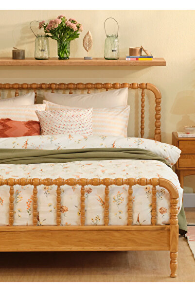 Bella Maison bumbac 100% Set cuvertură de pilota din satin Leora pentru o per...