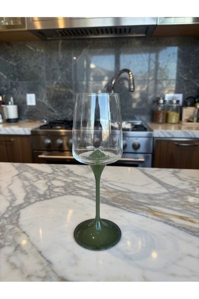 COVTR Gla/ss Bölünebilir Mıknatıslı Kadeh, Bardak Yeşil (1 Adet)