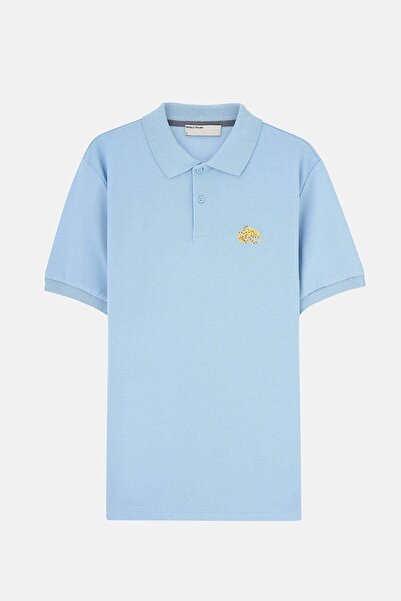 Reflect Studio Μπλουζάκι με γιακά Polo Octopus με μπλε δαχτυλίδι - Μπλε