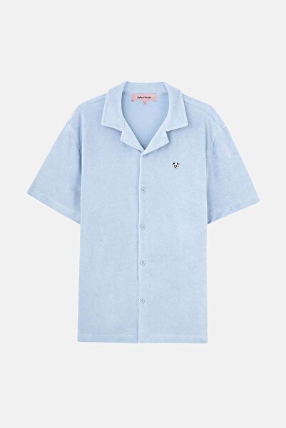 Reflect Studio Πουκάμισο Panda Terry - Γαλάζιο