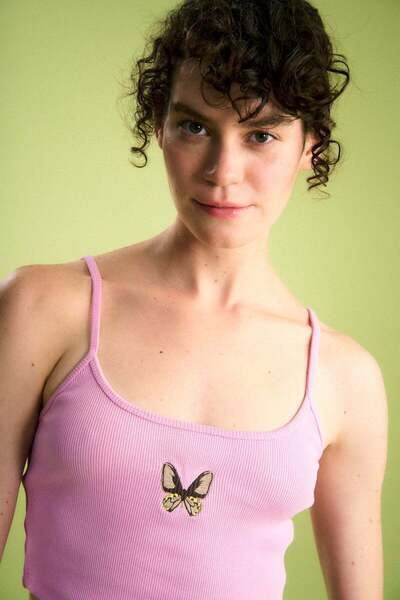 Reflect Studio Troides Ribana Askılı Atlet - Pembe