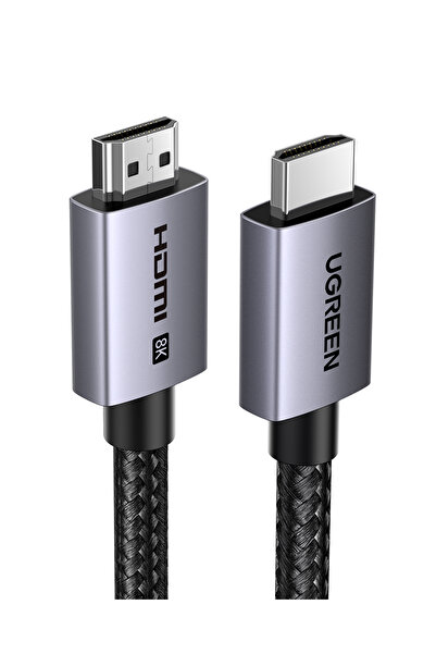 Ugreen كابل HDMI 2.1 ذكر إلى ذكر (8K) بطول 3 أمتار، رمادي