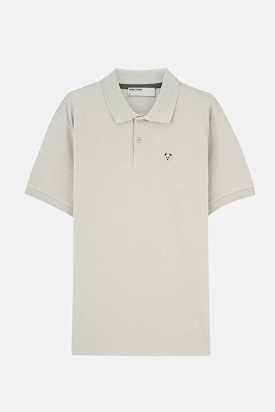 Reflect Studio Panda Polo Neck T-Shirt - Gray