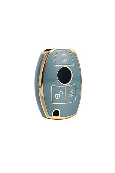 Mercedes Benz Γκρι κάλυμμα κλειδιού σιλικόνης για CLA GLC GLA GLK W203 W210 W...