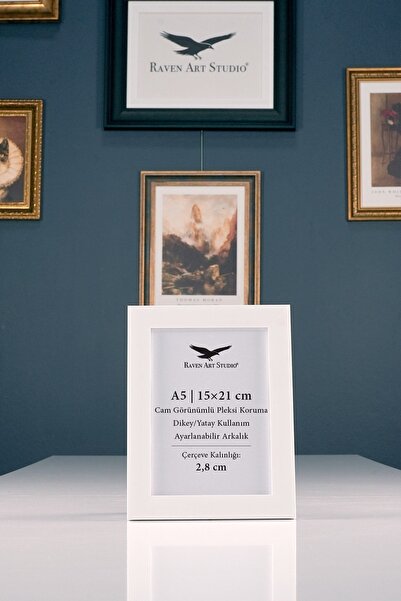 Raven Art Studio Potala A5-15x21cm Alb pentru imagini, fotografii, documente,...