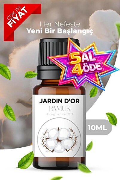 JARDIN D'OR Pamuk Esansiyel Uçucu Koku Yağı Buhurdanlık Yağı Difüzör Esansı O...
