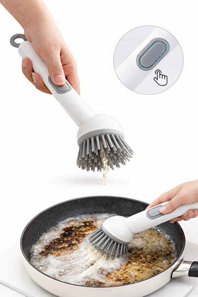 miraza Perie de Curatat Multi-Suprafete Anti-grasime,cu Dozator,pentru Vase, ...