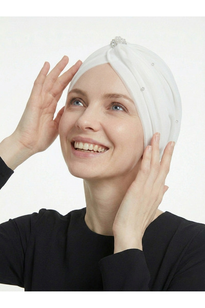 elysianfidan Căptușit cu tul de cristal Crem Turban pregătit Rochie de seară ...