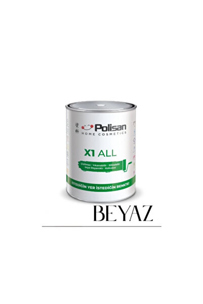 Polisan X1 ALL Yeni Nesil Dönüşüm Boyası Beyaz - Dolap-fayans-cam-plastik-ahş...