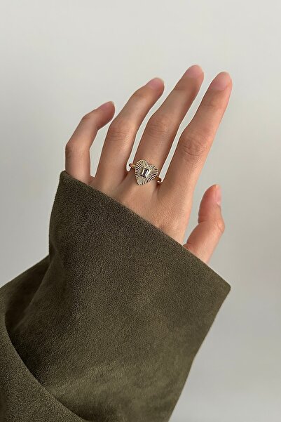 Okko Store حلقة قابلة للتعديل على شكل قلب