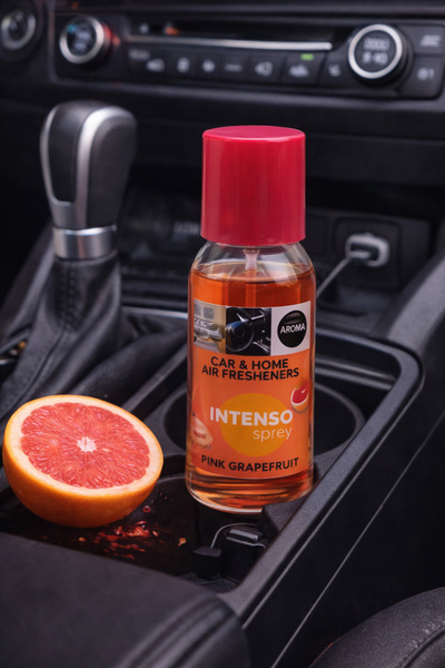 Aroma معطر جو للسيارة كار إنتينسو، بخاخ برائحة الجريب فروت الوردي، 50 مل