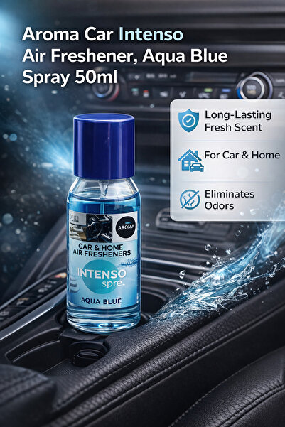 Aroma معطر جو للسيارة كار إنتينسو، بخاخ أزرق مائي 50 مل