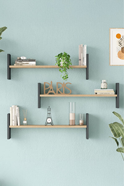 Yurudesign Shelf 23 Duvar Rafı Sepet-Antrasit WL23-SA