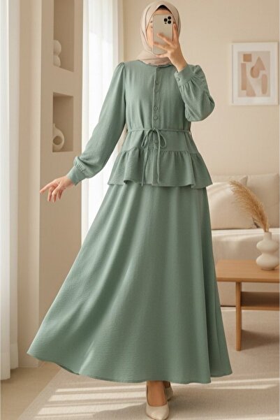 HİJABAYA Σετ μπλούζα και φούστα με κορδόνια