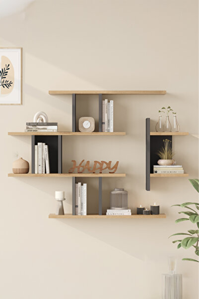 Yurudesign Shelf 25 Duvar Rafı Sepet-Antrasit WL25-SA