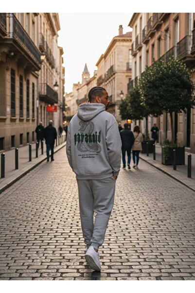 FG KONNİCHİWA Hanorac cu fermoar Paranoid cu imprimeu Black SNAKE COBRA supra...