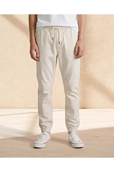 REDTAG Senior Boys Ivory Pull On Joggers