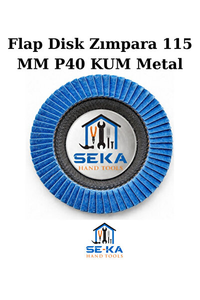 SEKA HAND TOOLS Flap Disc Sanding Disc 115 mm P40 Grit Metal - Wood Grinding ...