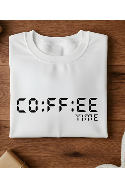 barsdepo Coffee Time Printed T-Shirt, Oversize Unisex T-Shirt Kids / Adult