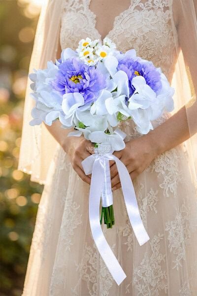 Yapay Çiçek Deposu Spring Joy Bridal Bouquet Set of 2