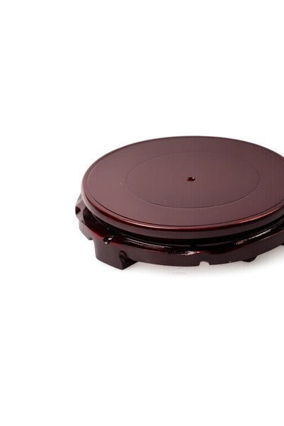 PrivateMade Platou rotativ Bonsai – Bază rotundă din lemn (Lazy Susan) - 17 cm