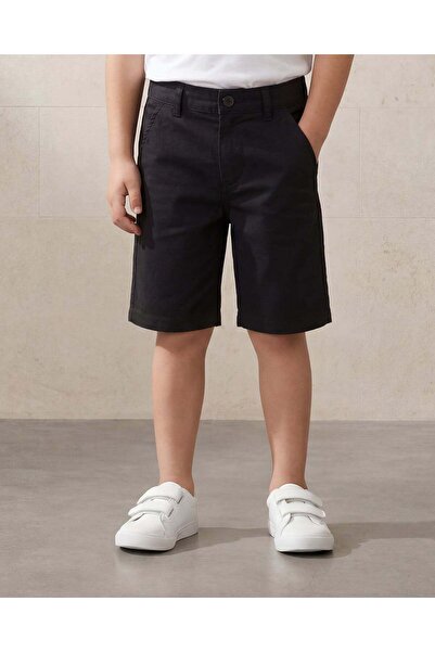 REDTAG شورت شينو أسود للأولاد