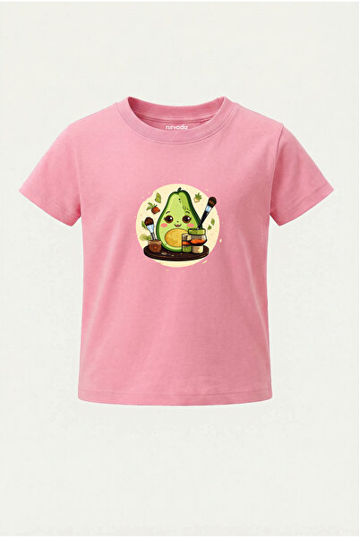 nirvoda Παιδικό μπλουζάκι με στάμπα αβοκάντο για παιδιά
