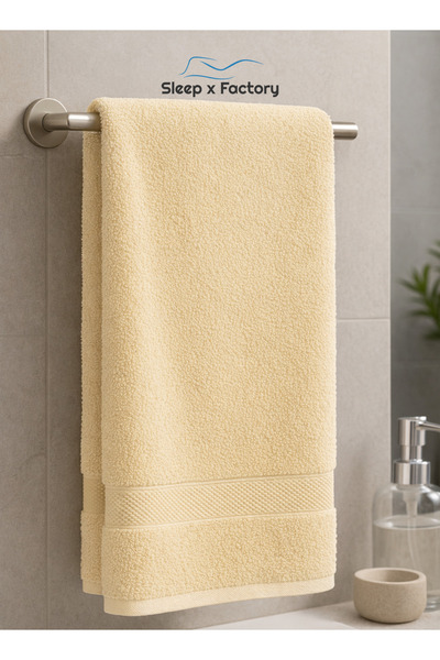 Sleep x Factory Hand Towel – 100% Cotton, Soft & Absorbent – 50x80 cm