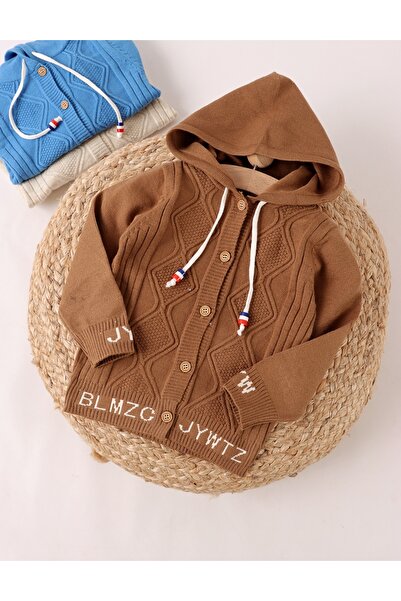 MiniKids Hooded sweatshirt, Athos brown